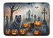 Keeshond Spooky Halloween Memory Foam Kitchen Mat Machine Washable Anti-Fatigue Mat Cushion Comfort Bath Mat Or Kitchen Rug_maomaolike.com