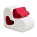 Teddy Kid Sofa Chair, Modern Kid Couch With 100% Sponge Filling, White_maomaolike.com