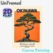 Okinawa Bonsai Pine Painting Poster, Vintage-style Twisted Green Pine Tree Poster, Retro Travel-inspired Wall Decor Suitable For Home, Living Room And_maomaolike.com
