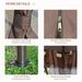 Brown Steel Gazebo Paradise 12x12 Party Tent With Double Roof, Curtains & Netting_maomaolike.com