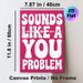Slogan & Sound Wave Themed Painting Poster, Vibrant Pink Playful Typographic Poster, Witty Quote Design With Sound Wave Detail, Ideal For Bedroom_maomaolike.com
