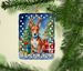 Basenji Christmas Reindeer Porcelain Ornament Christmas Tree Hanging Decorations For Home Christmas Holiday, Rectangle, Gift, Multicolor_maomaolike.com