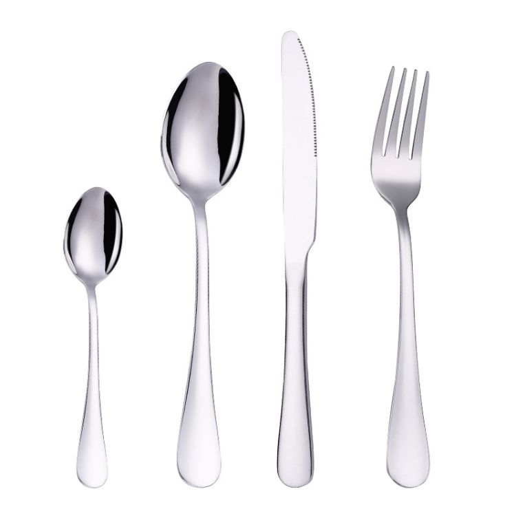 4PCS/Set Stainless Steel Western Steak Fork Spoon Knife Set_maomaolike.com