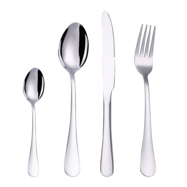 4PCS/Set Stainless Steel Western Steak Fork Spoon Knife Set_maomaolike.com