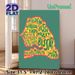 Senegalese Cuisine Painting Poster, Vibrant Map-shaped Typographic Poster, Features Iconic Local Food Names, Ideal For Kitchen, Dining Area Or_maomaolike.com