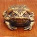 Brass Small For Study Office Golden Toad Wealth Gathering Prosperity Ornament Three-Dimensional Copper Metal Craft_maomaolike.com