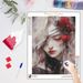 PhotoCustom Diy Diamond Painting Lovely And Beautiful Woman Round Diamond Embroidery Wall Art Unique Gift_maomaolike.com
