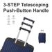 Blue 3-Piece Premium ABS Luggage Set-20", 24", And 28" Suitcases With Multi-Position Handle, Silent Spinner Wheels, And TSA-Approved Lock-Durable, Stylish, And Spacious Travel Gear_maomaolike.com