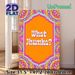 Indian Mandala Themed Painting Poster, Vibrant Colorful Ethnic Patterned Poster, Eye-catching Cultural Design With "What Jhumka?" Text, Ideal For_maomaolike.com