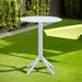 3 Piece Plastic Arm Chair Bistro GRS Premium Ocean Plastic, White_maomaolike.com
