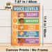 Voice Levels Painting Poster, Colorful Cartoon-style Voice Volume Guide Poster, Clear Volume Level Instructions To Help Regulate Sound For Classroom_maomaolike.com