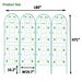 4 Pack Metal Garden Trellis 71" X 19.7" Rustproof Trellis For Climbing Plants Outdoor Flower Support Light Green_maomaolike.com