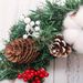 Christmas Ornaments 12in Christmas Wreath Artificial Wreath Door Hanging Window Props Background Christmas Tree Accessories_maomaolike.com