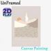 Pillar Of Cloud By Day Themed Painting Poster, Minimalist Neutral-toned Mountain & Sun Scene Poster, Serene Artistic Design Ideal For Living Room_maomaolike.com