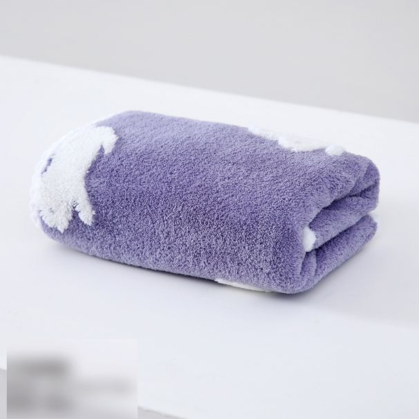 Fleece Cartoon Bunny Jacquard Towel Bath Towel Shower Cap Bathrobe Ladies Household Six Piece Set_maomaolike.com