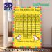 $5000 31-Day Savings Challenge Painting Poster, Colorful Cartoon Pony Themed Poster, Practical Tool To Track Daily Savings Progress, Ideal For Home_maomaolike.com