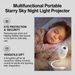 Projection Night Light - USB Powered Starry Sky Lamp For Bedroom Nursery Ambient Lighting_maomaolike.com