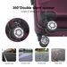 PURPLE 3-Piece Premium ABS Luggage Set-20", 24", And 28" Suitcases With Multi-Position Handle, Silent Spinner Wheels, And TSA-Approved Lock-Durable, Stylish, And Spacious Travel Gear_maomaolike.com
