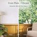 Green Botanical Peel & Stick Walll Decorlpaper – Tropical Leaf Design, Waterproof, Removable, Easy DIY Wall Decor_maomaolike.com