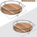 Wooden Lazy Susan Table Spice Seasoning Jar Home Tray Desktop Kitchen Shelf Storage And Finishing Supplies_maomaolike.com