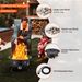 VEVOR Propane Fire Pit 24' Outdoor Portable Gas Fire Pit For Heating 58000 BTU_maomaolike.com