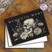 Memento Mori Skull & Floral Painting Poster, Vintage Monochrome Detailed Skull With Wild Floral Illustration Poster, Thought-provoking Wall Art For_maomaolike.com