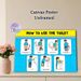 Toilet Usage Guide Painting Poster, Bright Cartoon Step-by-Step Instruction Poster, Clear Visual Guide For Proper Toilet Habits, Ideal For Bathroom_maomaolike.com