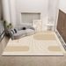 Living Room Rug Large Size Gorgeous Gold Frame Design Bedroom Rug Plush Thickened Machine Washable Thickened Underlay Interior Decorative Rug_maomaolike.com
