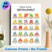 Emotion Themed Painting Poster, Vibrant Watercolor Cute Monster Emotion Chart Poster, Aids In Learning And Recognizing Various Emotions, Suitable For_maomaolike.com
