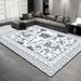 Living Room Rug,Large Rug,Oversized, Gold Leaves Design,Bedroom Rug,Soft And Thick, Machine Washable, Thickened Rug, Bedside Rug,Decorative Indoor Rug_maomaolike.com