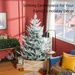 Artificial Christmas Tree, Pine Hinged Xmas Tree With Realistic Branches, Steel Base, Auto Open_maomaolike.com