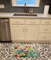 Anemones In Watercolor Memory Foam Kitchen Mat Machine Washable Anti-Fatigue Mat Cushion Comfort Bath Mat Or Kitchen Rug_maomaolike.com