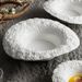 Rock Pattern Straw Hat Bowl Pasta Ceramic Salad Household Mushroom Soup Deep High-end Club Dinner Plate_maomaolike.com