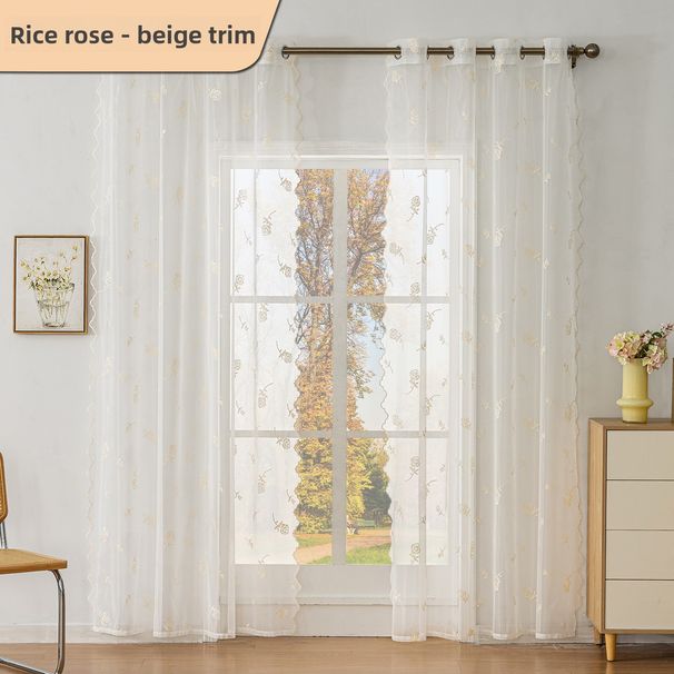 Embroidered Pastoral Sheer For Home Balcony Bedroom Living Room Finished Curtains And Sheers Wholesale From_maomaolike.com