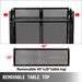 VEVOR DJ Facade Table 20x40x45 Inches, DJ Booth Flat Table Top 20x40 Inch, Adjustable DJ Event Facade With White & Black Scrim, Folding DJ Booth Metal Frame, Foldable Cover Screen_maomaolike.com