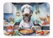 French Bulldog The Chef Memory Foam Kitchen Mat Machine Washable Anti-Fatigue Mat Cushion Comfort Bath Mat Or Kitchen Rug_maomaolike.com