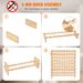VEVOR 72 Bottle Upgrade Modular Wine Rack Bamboo Wood Display Shelf 8-Tier_maomaolike.com