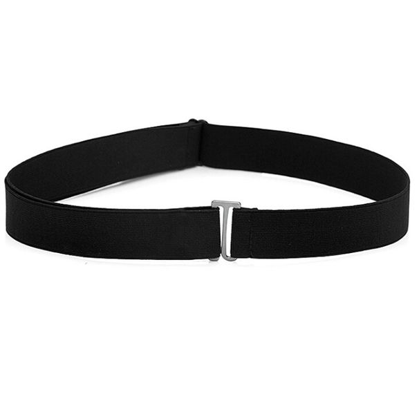 New Waistband Invisible Buckle Plastic Comfortable Elastic Women Men Adjustable No Show Web Belt For Jeans_maomaolike.com