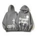 Women's Clothing high street hip hop Travis retro distressed trapped in time foam printed hoodie sweatshirt_maomaolike.com