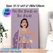 Pin The Bindi On The Bride Painting Poster, Vibrant Minimalist Style, Elegant Indian Bride In Purple Embellished Outfit Poster, Interactive Party Game_maomaolike.com