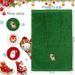 Christmas Hand Towels, Maxs Dish Towel Bathroom Kitchen,100% Cotton,Decorative Dish Face Towels Set For Drying,Cleaning,Cooking And Decorations,Embroidered Holiday Design_maomaolike.com