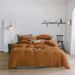 INS Japanese Style Solid Knitted Four-Piece Set Skin-Friendly Naked Sleep Plain Color Double Stitched Jersey Cotton Sheet Bed Skir_maomaolike.com