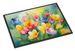 Freesias In Watercolor Doormat Front Door Mat Indoor Outdoor Rugs For Entryway, Non Slip Washable Low Pile, 24H X 36W_maomaolike.com
