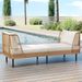 Patio Wicker Daybed Outdoor Boho Rattan Loveseat Sofa With 6 Sturdy Metal Legs Adjustable Foot Pads Seat And Back Cushions_maomaolike.com