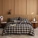 Wholesale INS American Retro Plaid Soft Double Layer Yarn All-Cotton 4-Piece Nordic Style Simple Pure Cotton Four-Piece Set_maomaolike.com