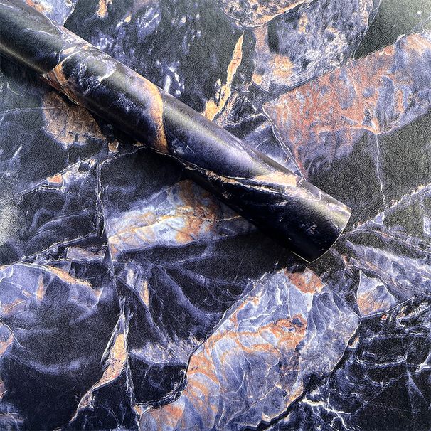 45cm*2000cm Modern Dark Marble Wallpaper – High-End Stone Texture Wall Paper For Living Room & Feature Walls_maomaolike.com
