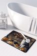 Australian Shepherd Fall Kitchen Pumpkins Memory Foam Kitchen Mat Machine Washable Anti-Fatigue Mat Cushion Comfort Bath Mat Or Kitchen Rug_maomaolike.com