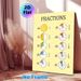 Fractions Educational Painting Poster, Pastel Watercolor-style Fraction Chart Poster, Clear Visual Aid For Learning Fraction Knowledge, Ideal For_maomaolike.com