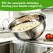 Rice-washing And Draining Bowl, Stainless Steel Side-drain Basket_maomaolike.com