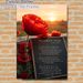 Red Poppy & "In Flanders Fields" Poem Painting Poster, Warm-hued Sunset Memorial Scene Poster, Meaningful Commemorative Decor Suitable For Home And_maomaolike.com